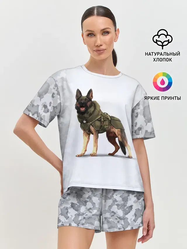 Женская пижама с шортами