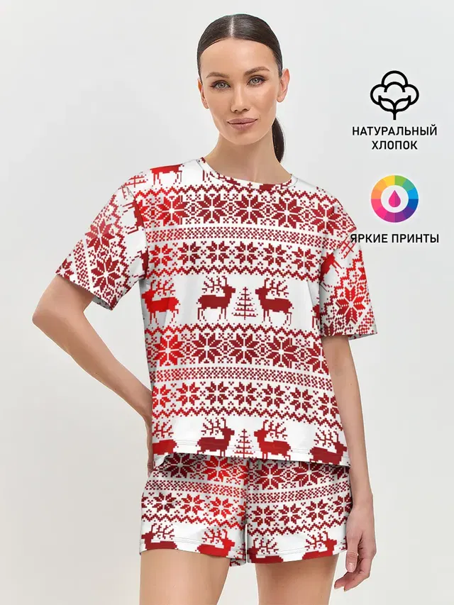 Женская пижама с шортами