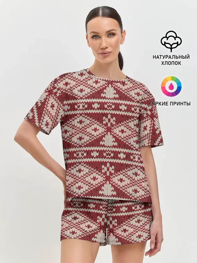 Женская пижама с шортами