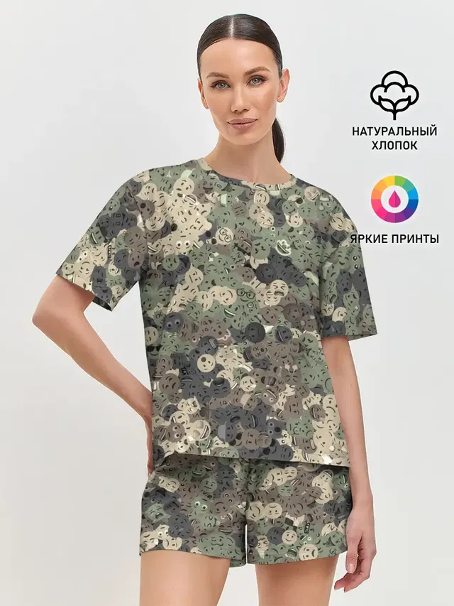 Женская пижама с шортами