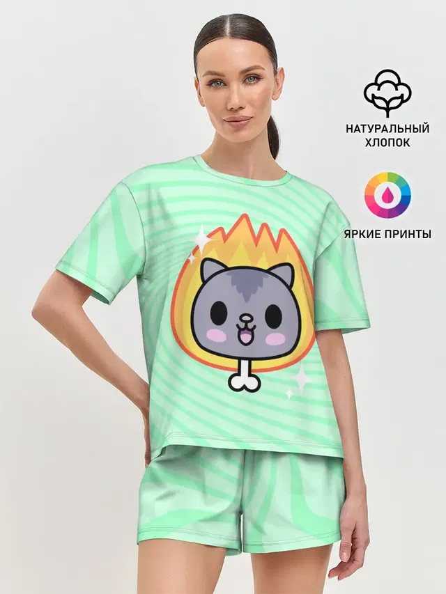Женская пижама с шортами