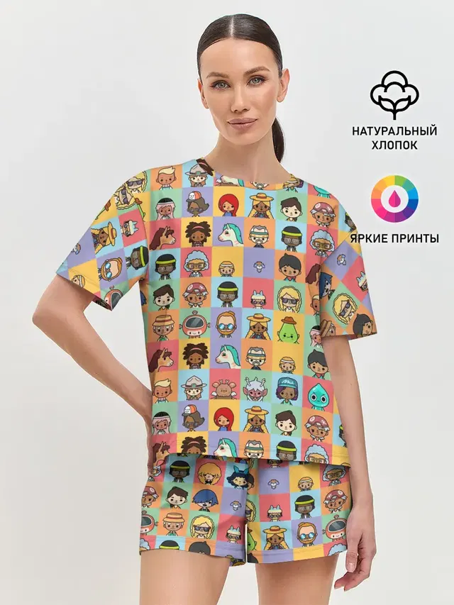 Женская пижама с шортами