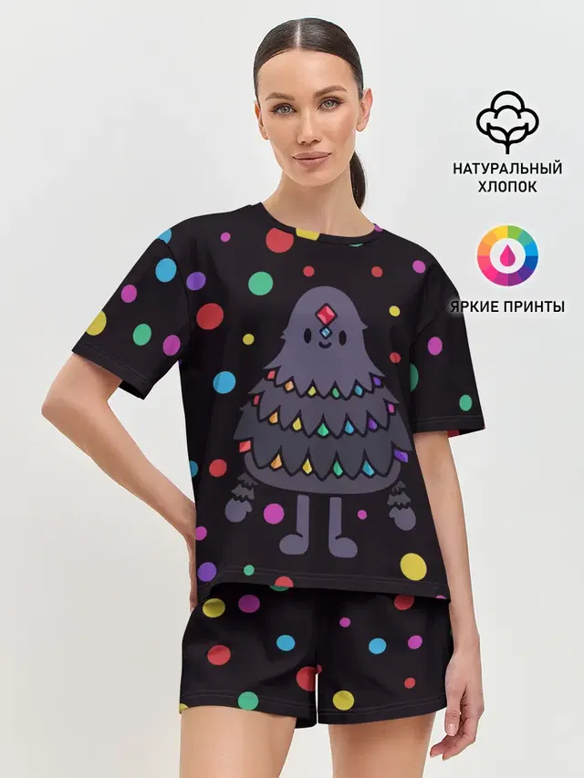 Женская пижама с шортами с принтом «Toca Boca — Games Toca Boca»
