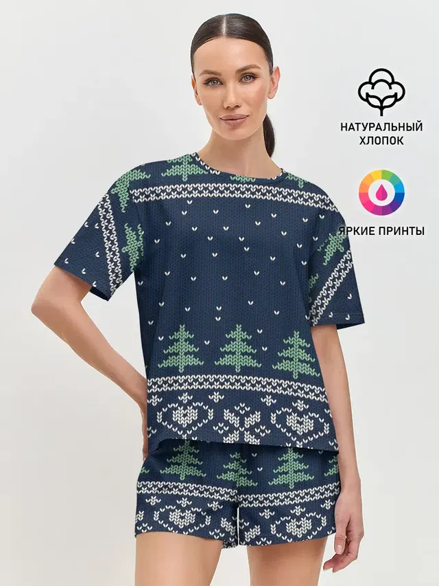 Женская пижама с шортами
