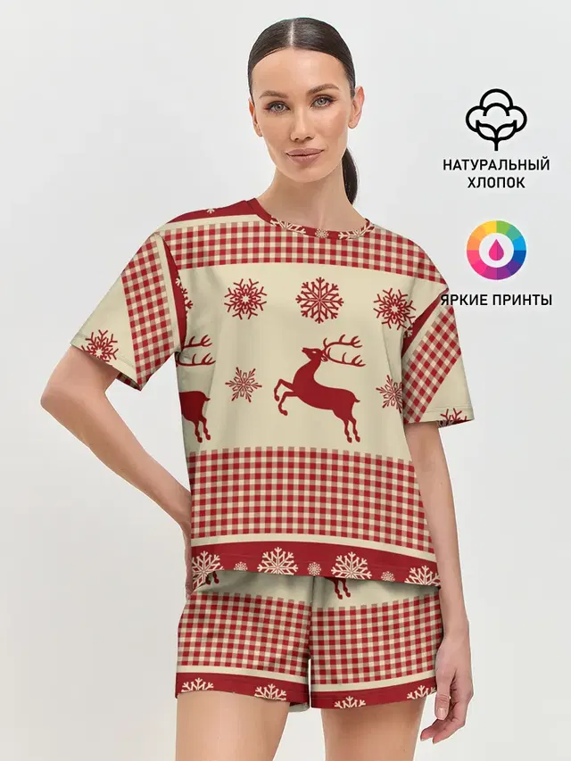 Женская пижама с шортами