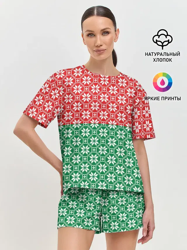 Женская пижама с шортами