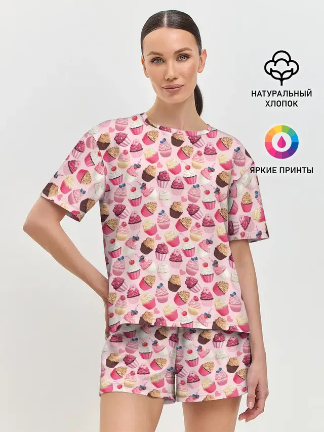 Женская пижама с шортами