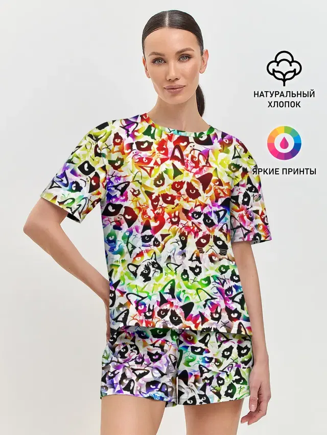 Женская пижама с шортами