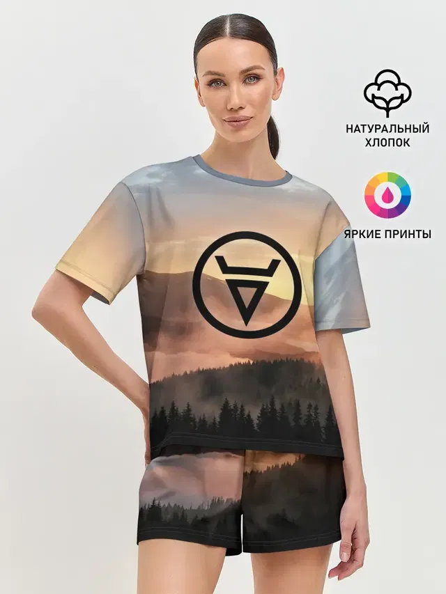 Женская пижама с шортами