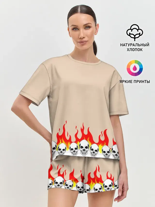 Женская пижама с шортами