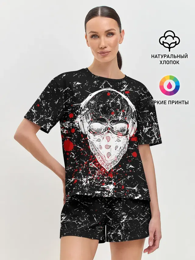 Женская пижама с шортами