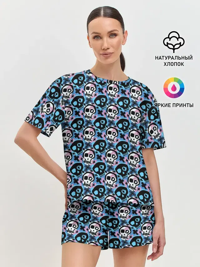 Женская пижама с шортами