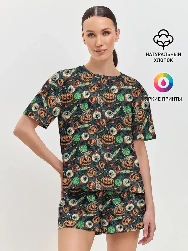Женская пижама с шортами
