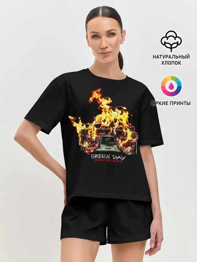 Женская пижама с шортами