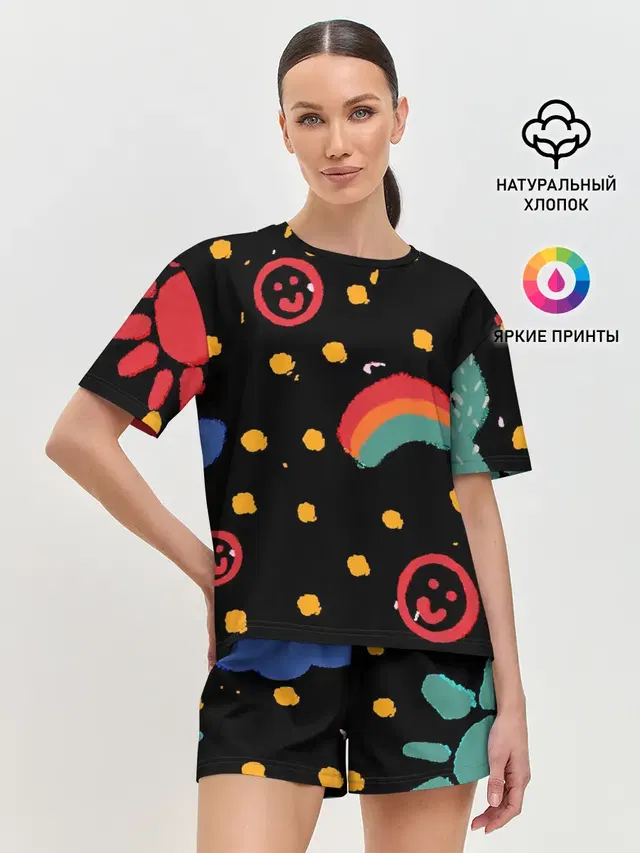 Женская пижама с шортами
