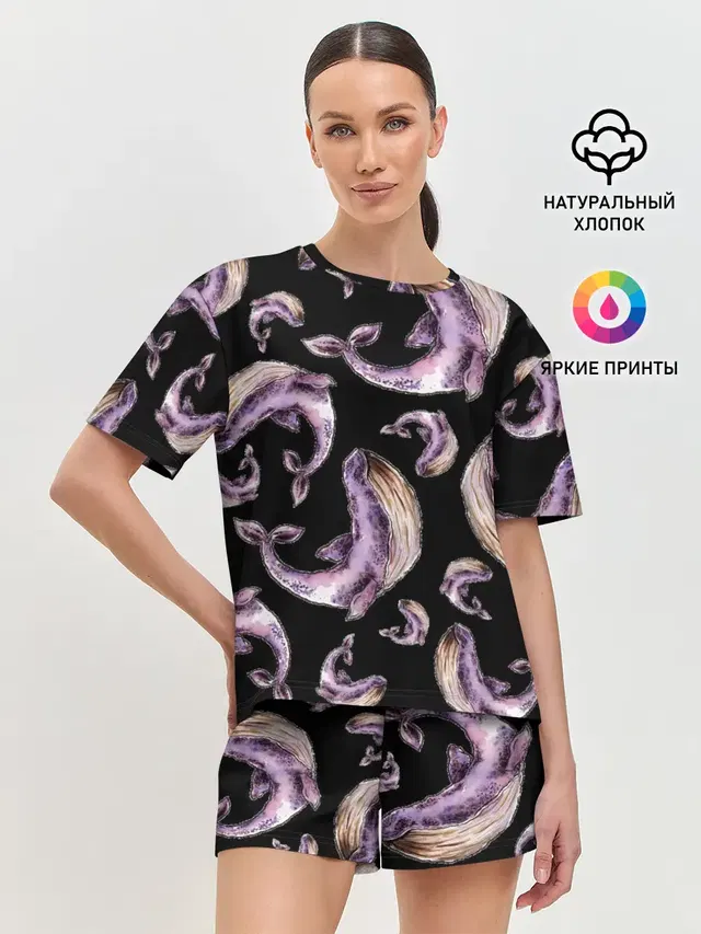 Женская пижама с шортами