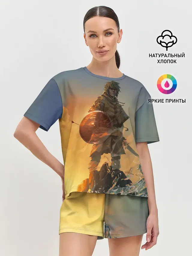 Женская пижама с шортами