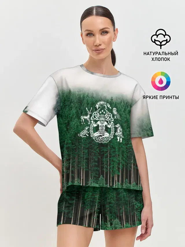 Женская пижама с шортами
