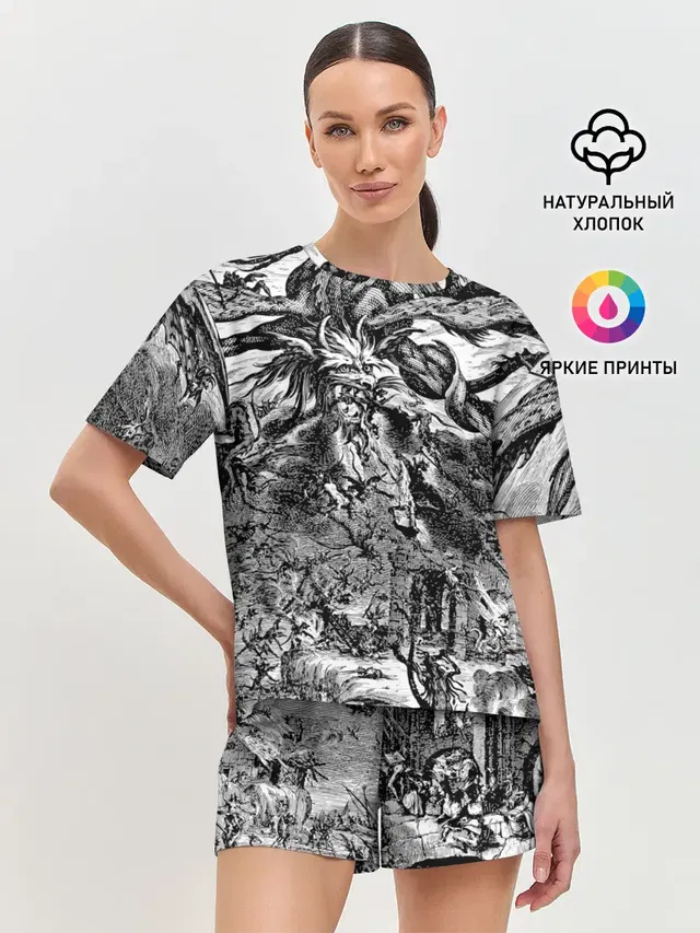 Женская пижама с шортами