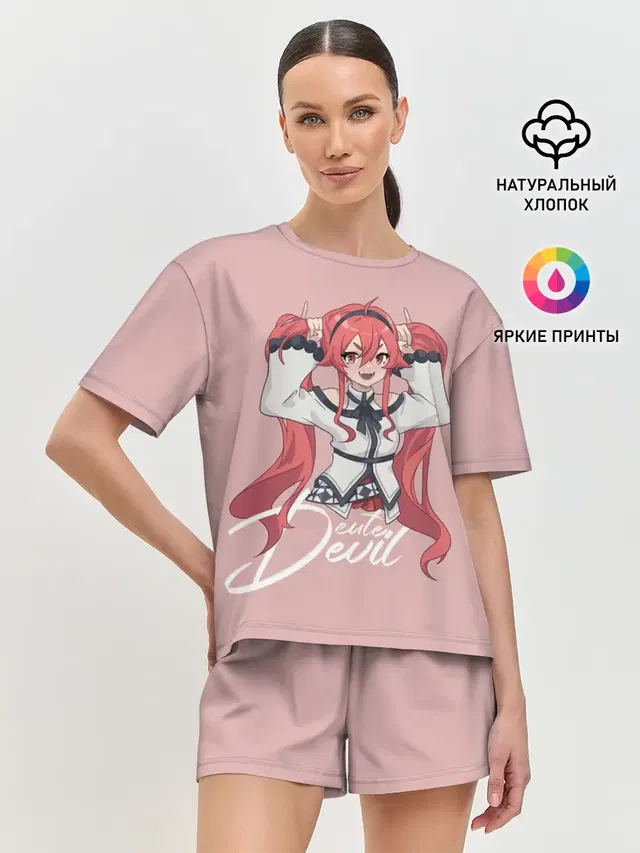 Женская пижама с шортами