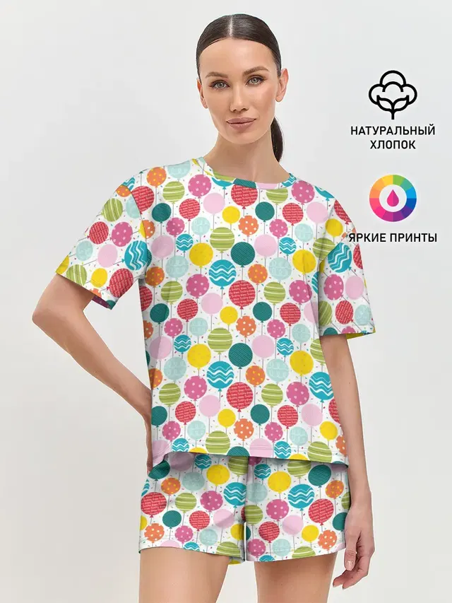 Женская пижама с шортами