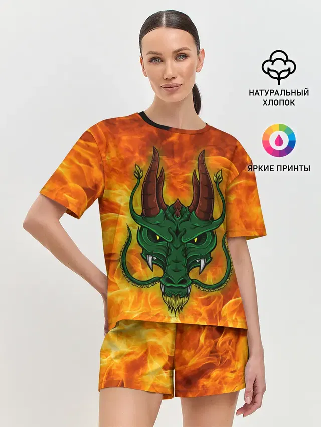 Женская пижама с шортами