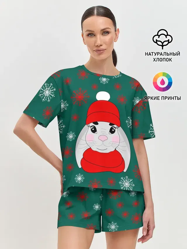 Женская пижама с шортами