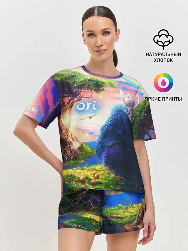 Женская пижама с шортами
