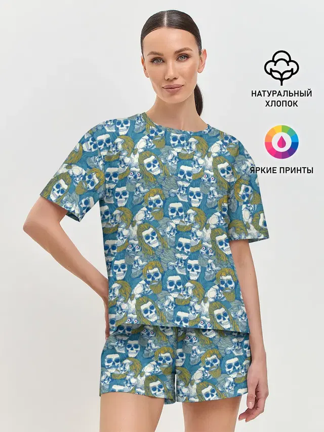 Женская пижама с шортами
