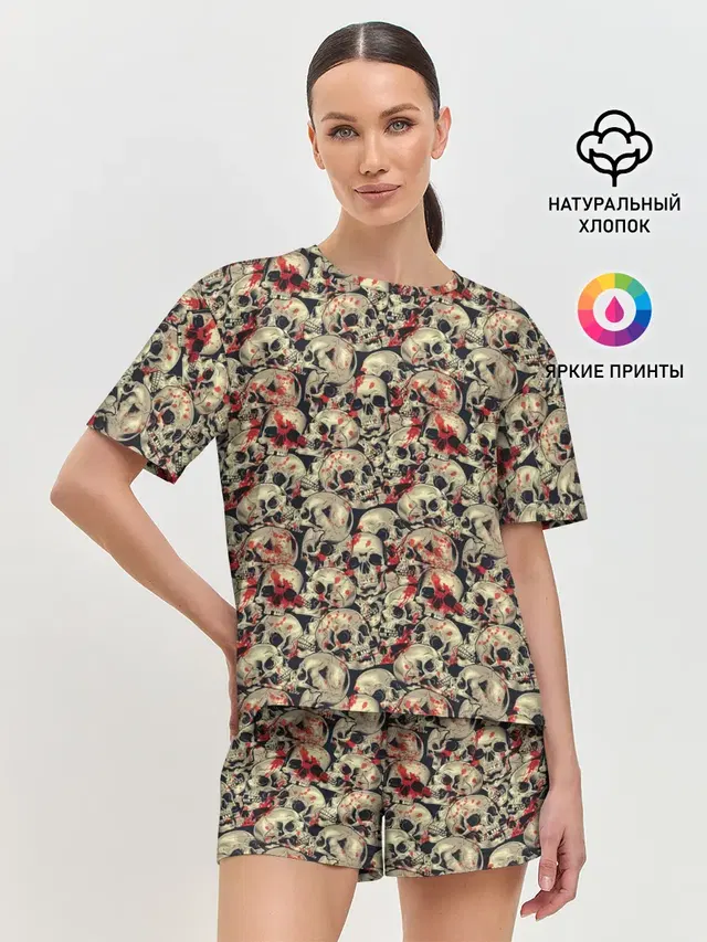 Женская пижама с шортами