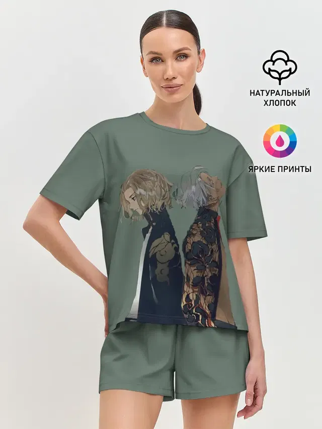 Женская пижама с шортами
