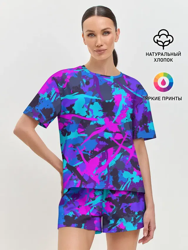 Женская пижама с шортами