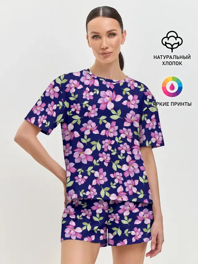 Женская пижама с шортами