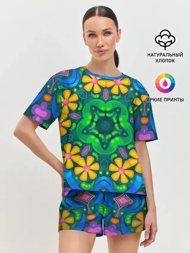 Женская пижама с шортами