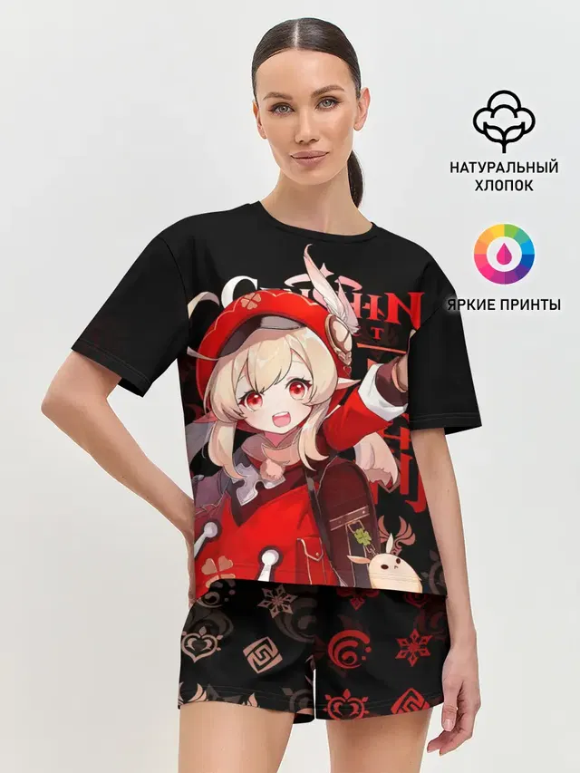 Женская пижама с шортами