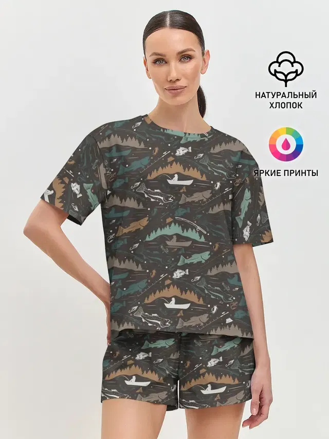 Женская пижама с шортами