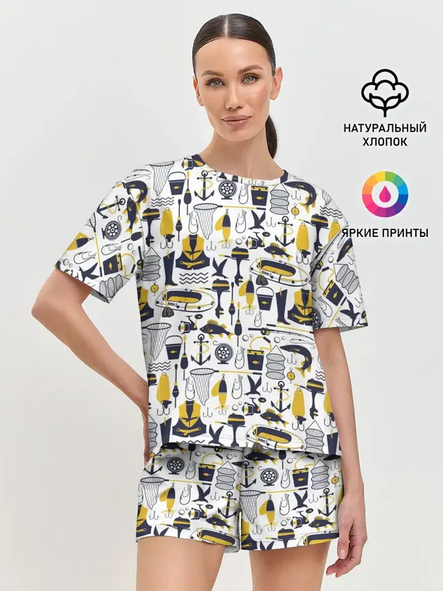 Женская пижама с шортами