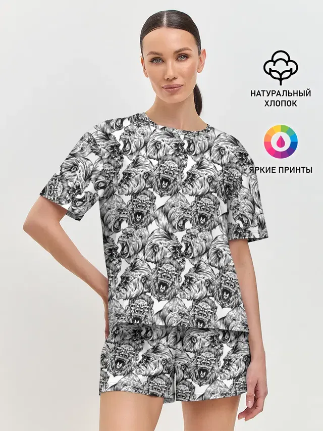 Женская пижама с шортами