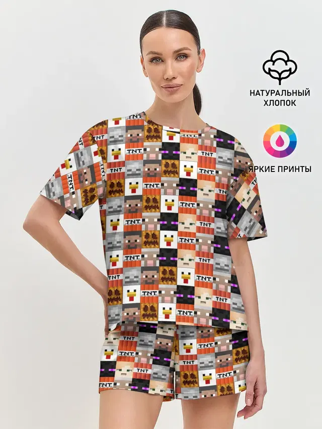 Женская пижама с шортами