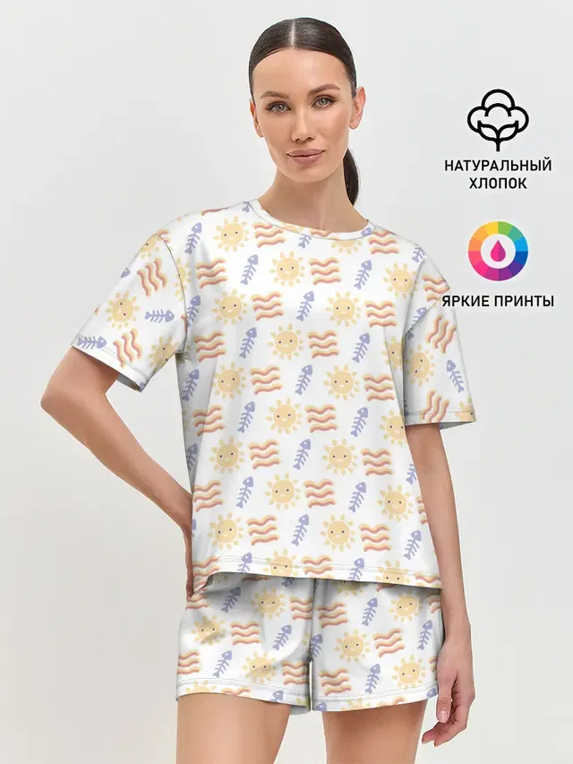 Женская пижама с шортами