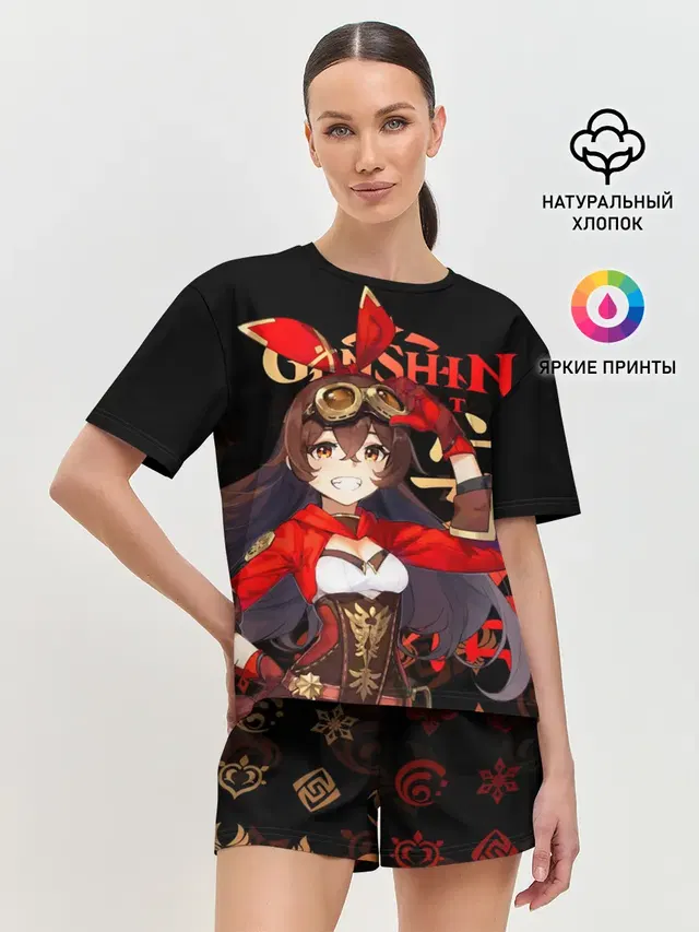 Женская пижама с шортами