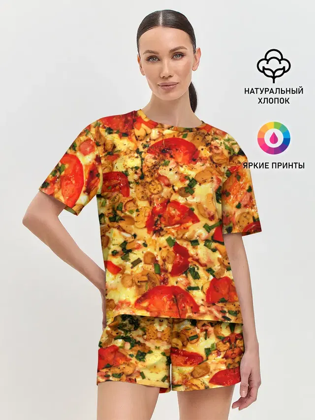Женская пижама с шортами