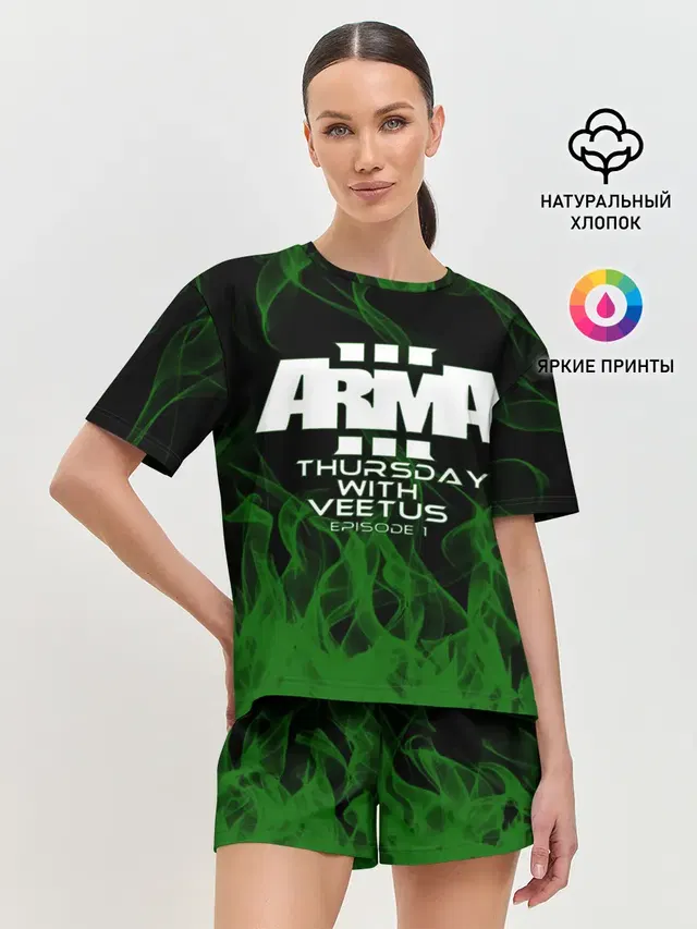 Женская пижама с шортами
