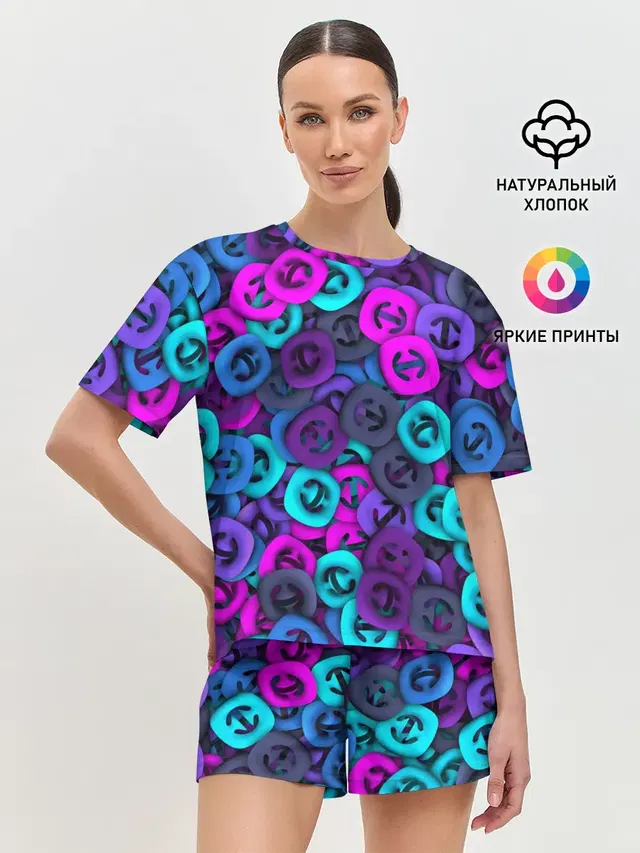 Женская пижама с шортами