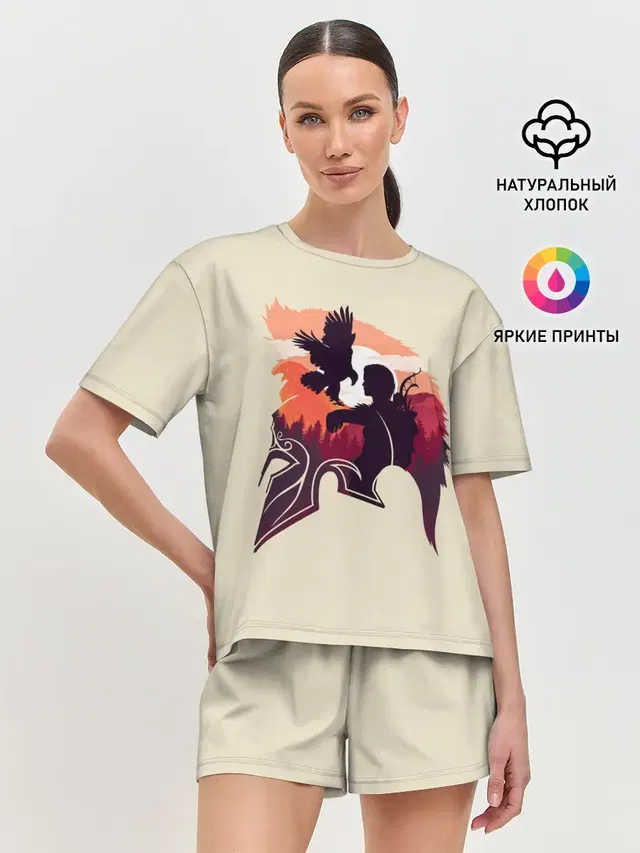 Женская пижама с шортами