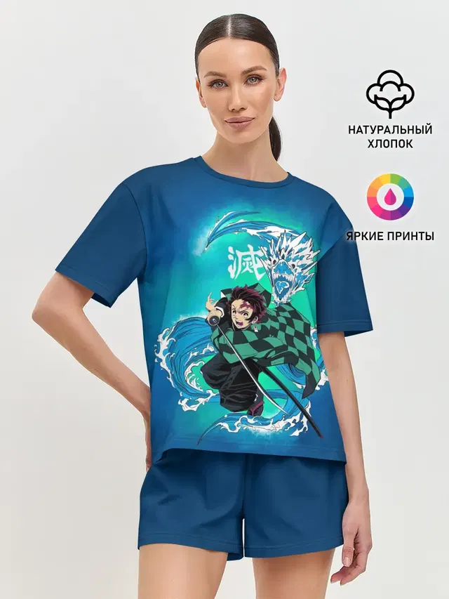 Женская пижама с шортами