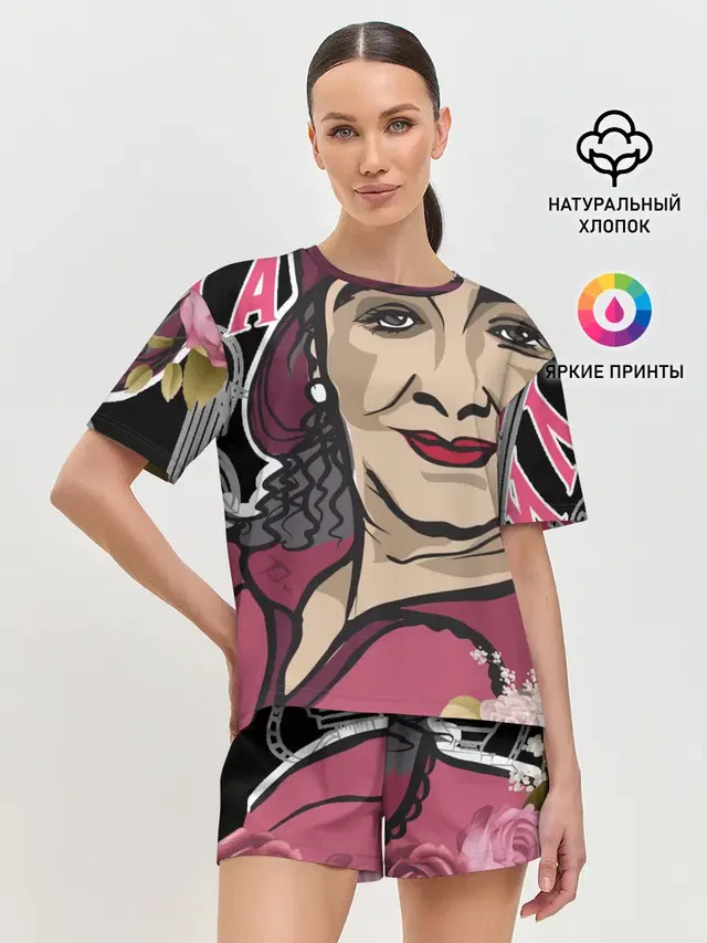 Женская пижама с шортами