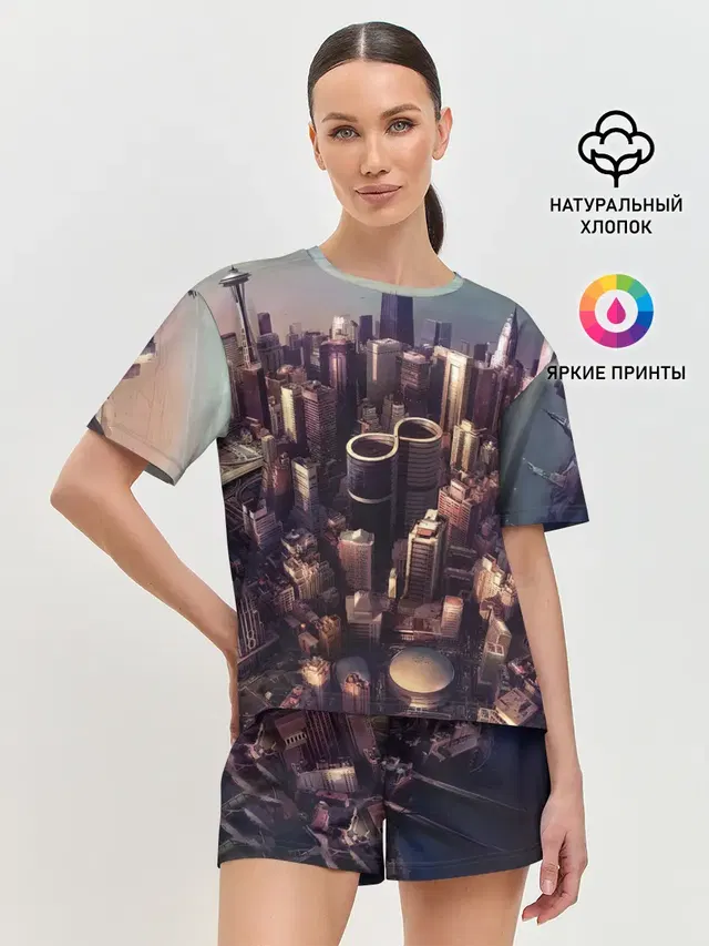 Женская пижама с шортами