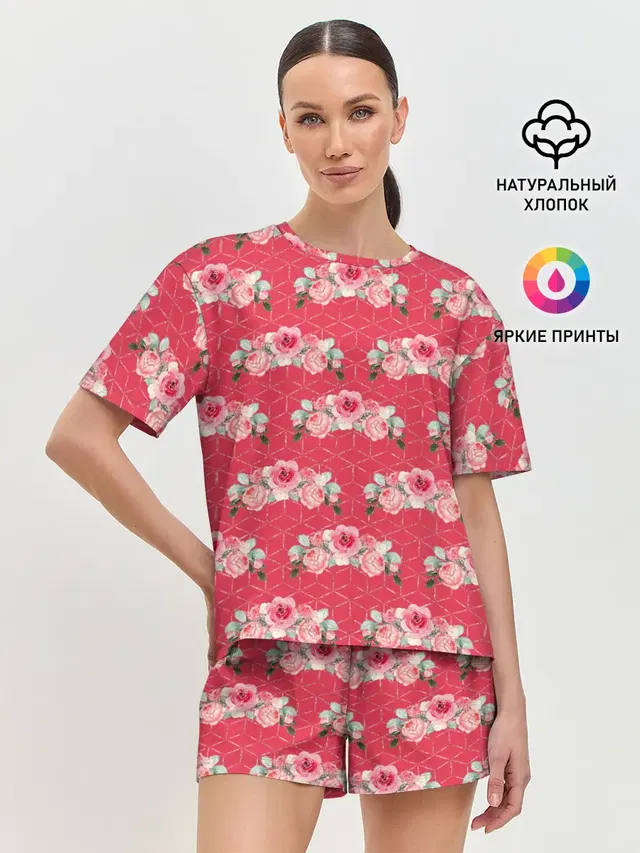 Женская пижама с шортами
