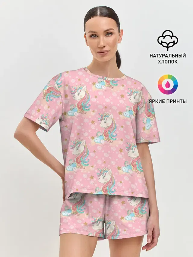 Женская пижама с шортами